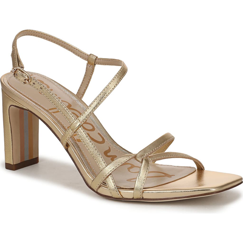 Sam Edelman Lilian Slingback Sandal In Soft Gold