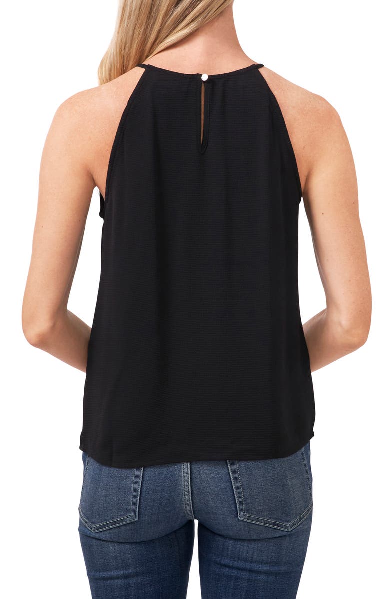 CeCe Pleat Halter Top, Alternate, color,
