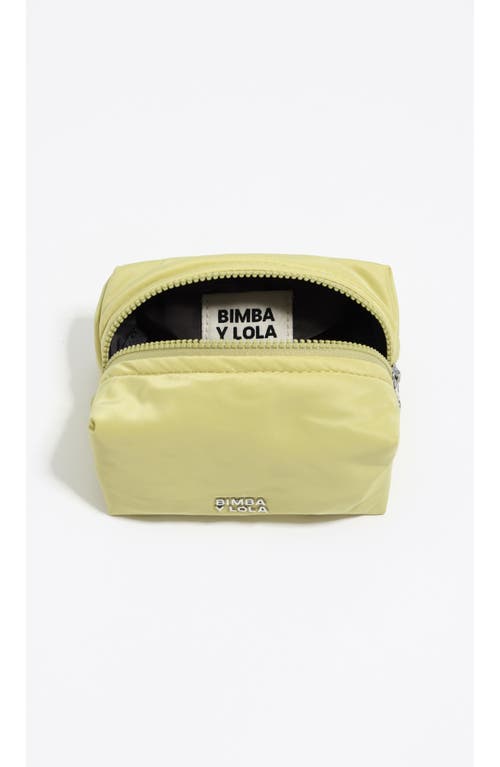 Bimba Y Lola Small Nylon Make-up Case In Green