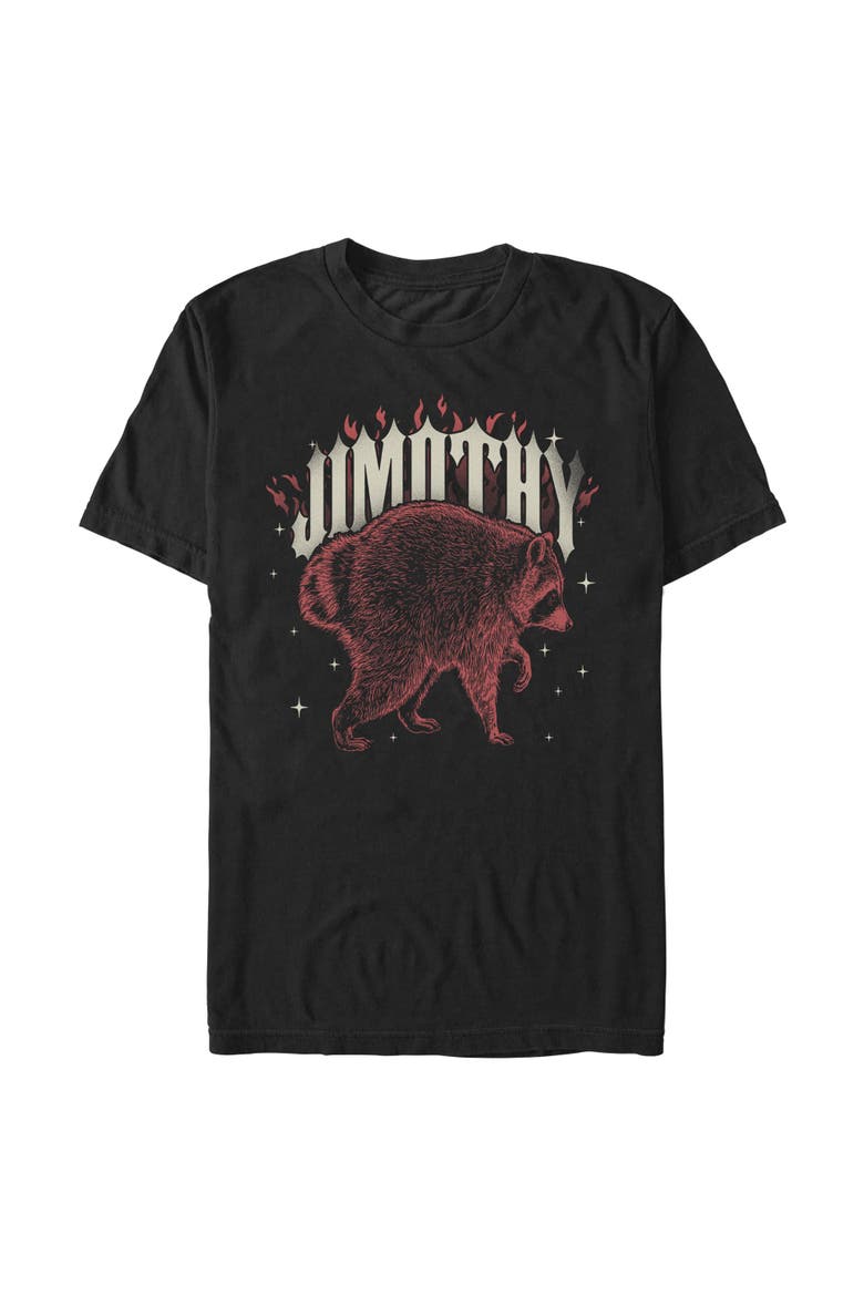 Men's Epic Jimothy the Raccoon Short Sleeve T-Shirt, Main, color, Black