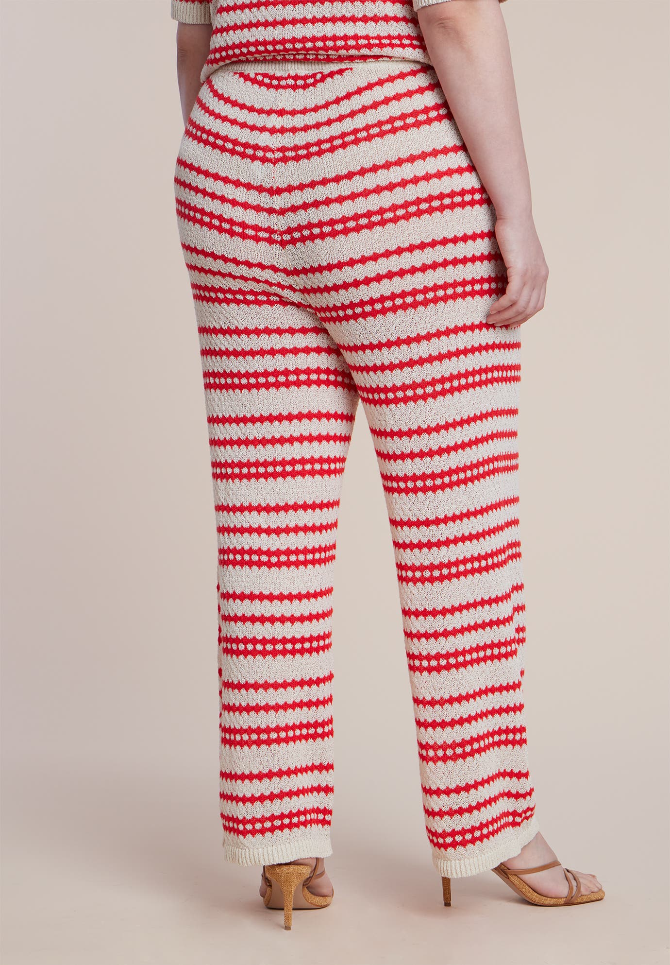 Pointelle Stripe Sweater Pant - image 2