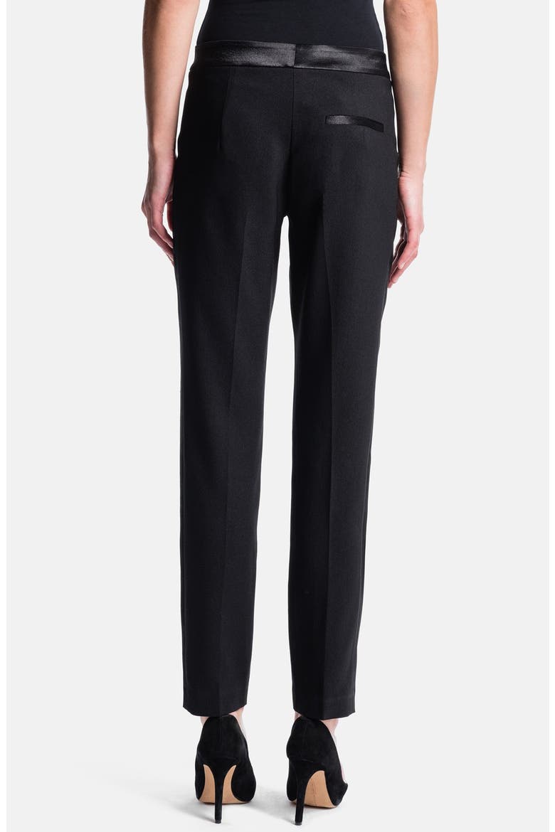 Stripe Tuxedo Trousers, Alternate, color, RICH BLACK