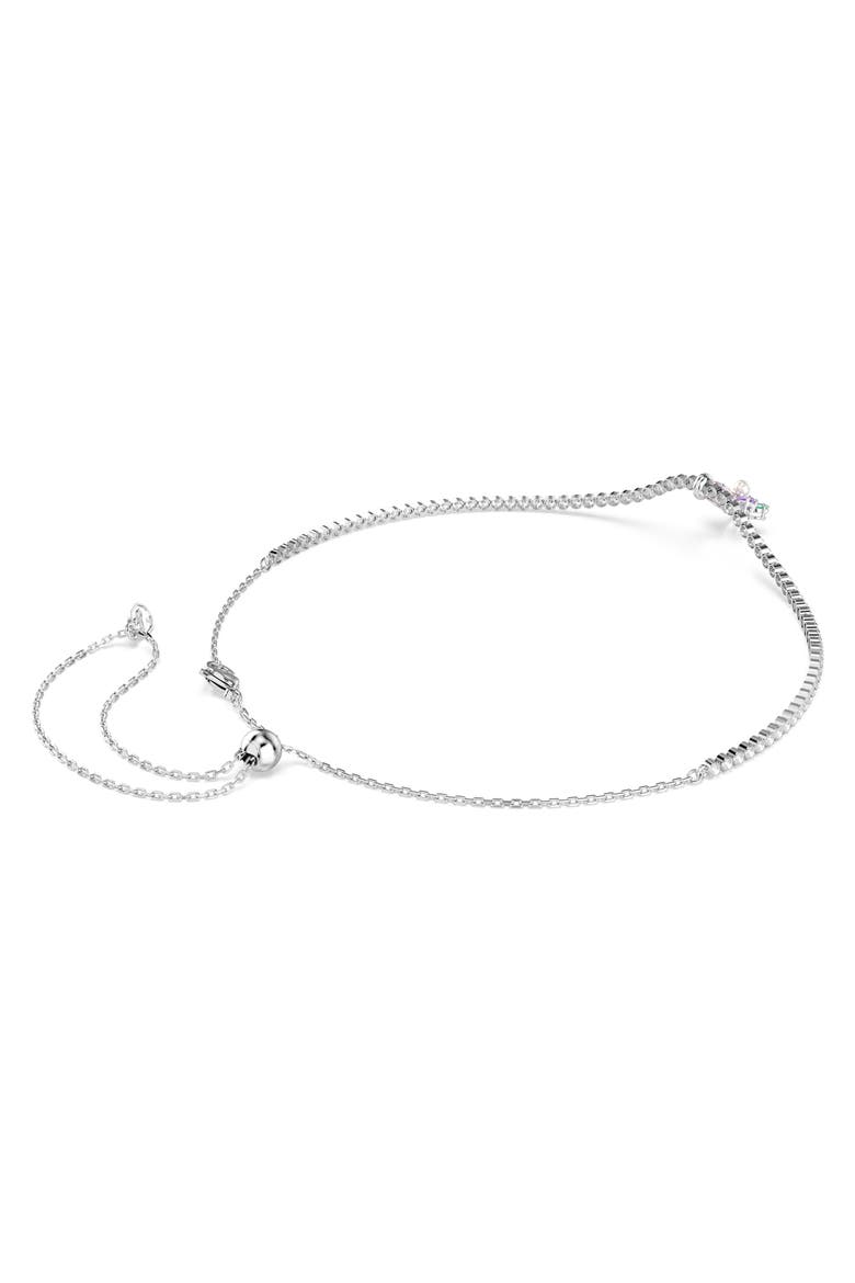 x Ariana Grande Multicolor Crystal Choker Necklace, Alternate, color, SILVER/ MULTI