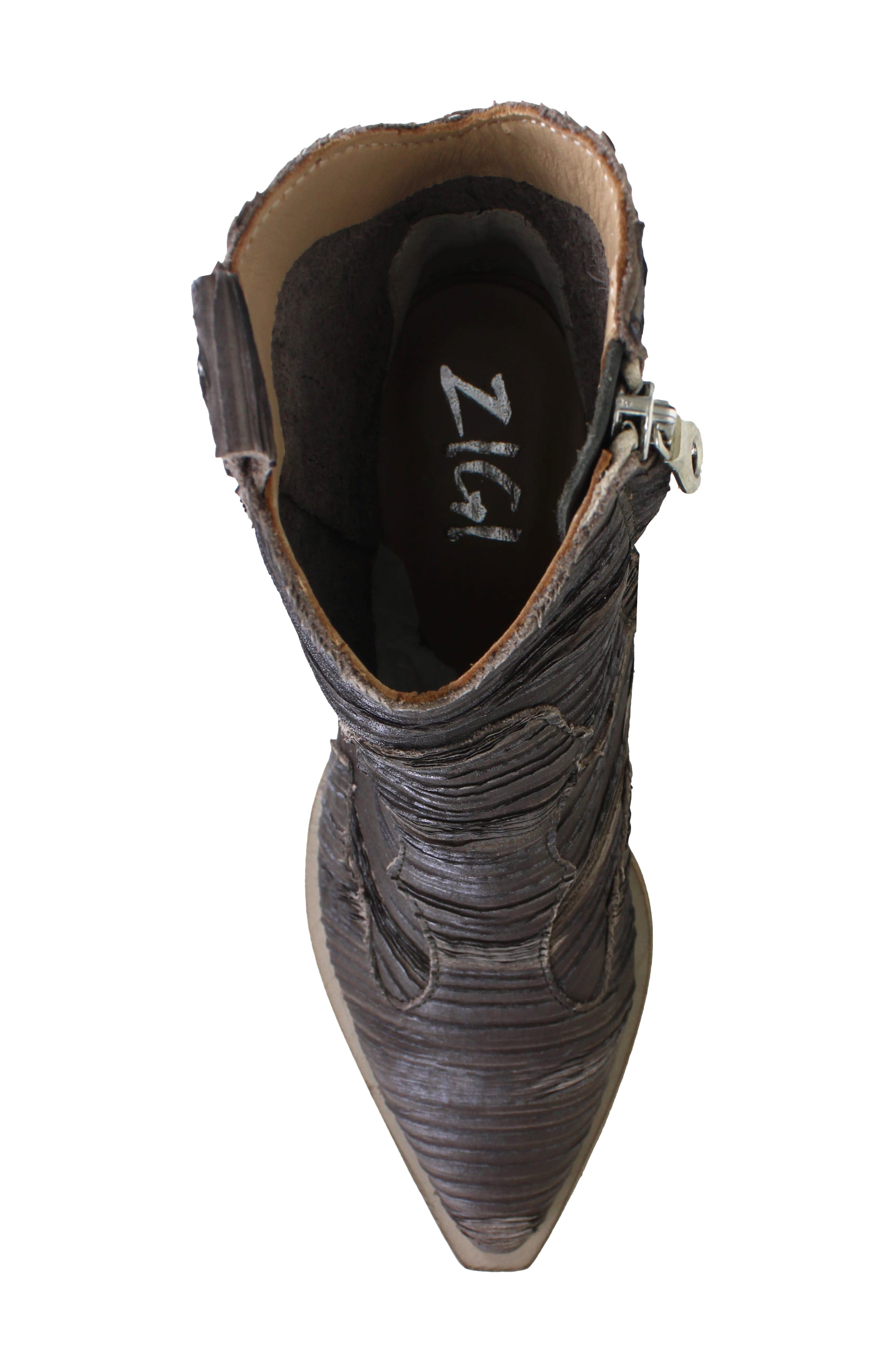 ZIGI Yuliana Western Boot, Alternate, color, Taupe Leather