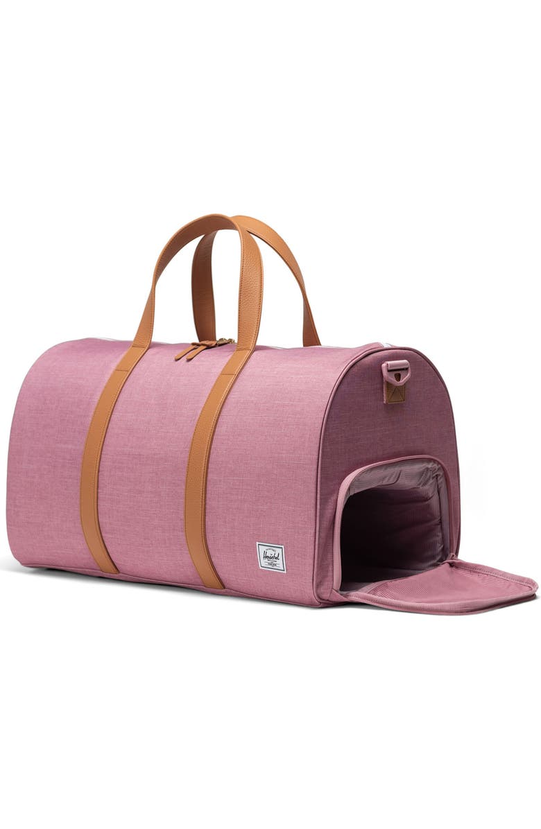 Herschel Supply Co. Novel Duffle Bag, Main, color, Lilas Crosshatch