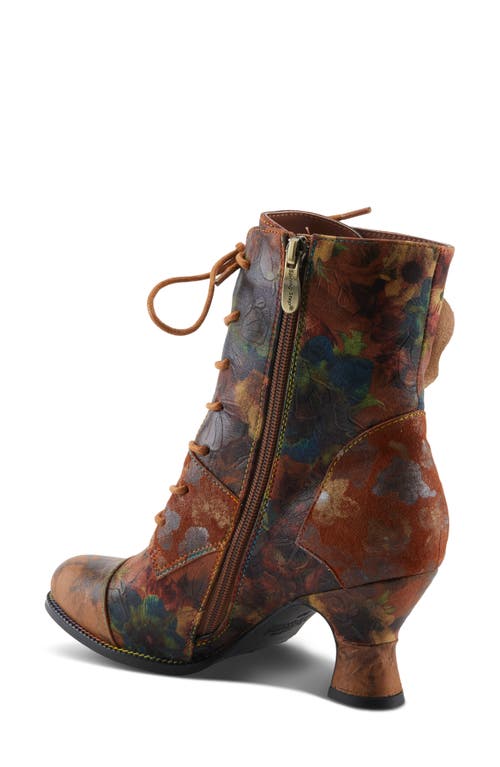 L'artiste By Spring Step Roselia Lace-up Boot In Multi