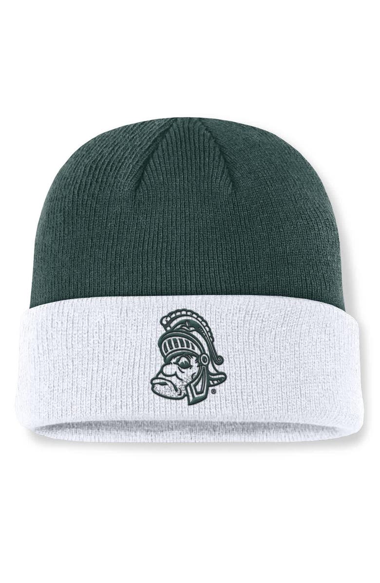 Nike Men's Nike Green/White Michigan State Spartans Legacy Terra Cuffed Knit Hat, Main, color, Green