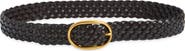 Madewell Woven Leather Oval Buckle Belt
