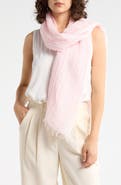 Eileen Fisher Textured Organic Linen Blend Scarf