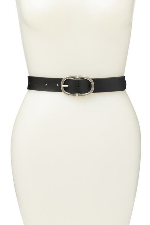 Melrose & Market Double Buckle Leather Belt