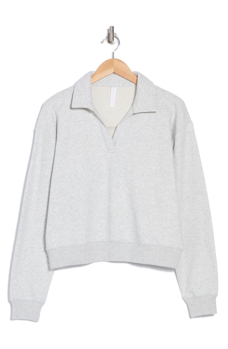 Z by Zella Level Up Terry Polo Pullover, Alternate, color, 