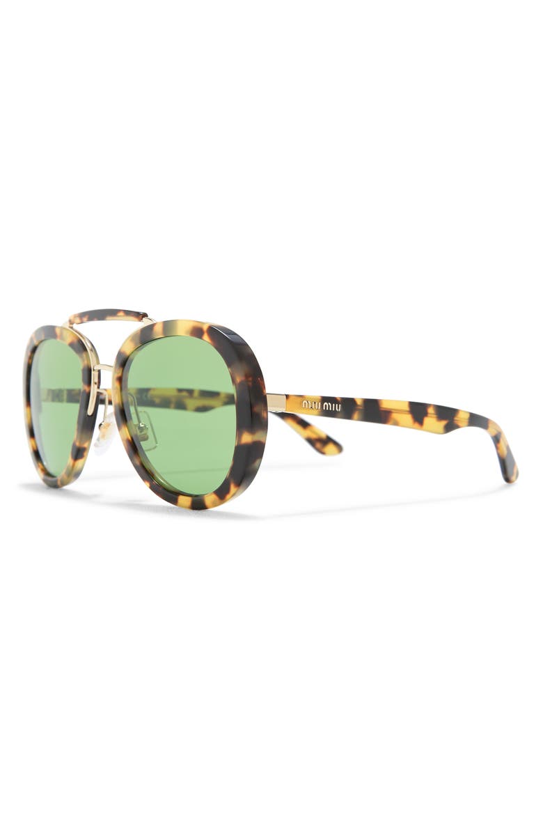 Miu Miu 53mm Aviator Sunglasses, Alternate, color, 