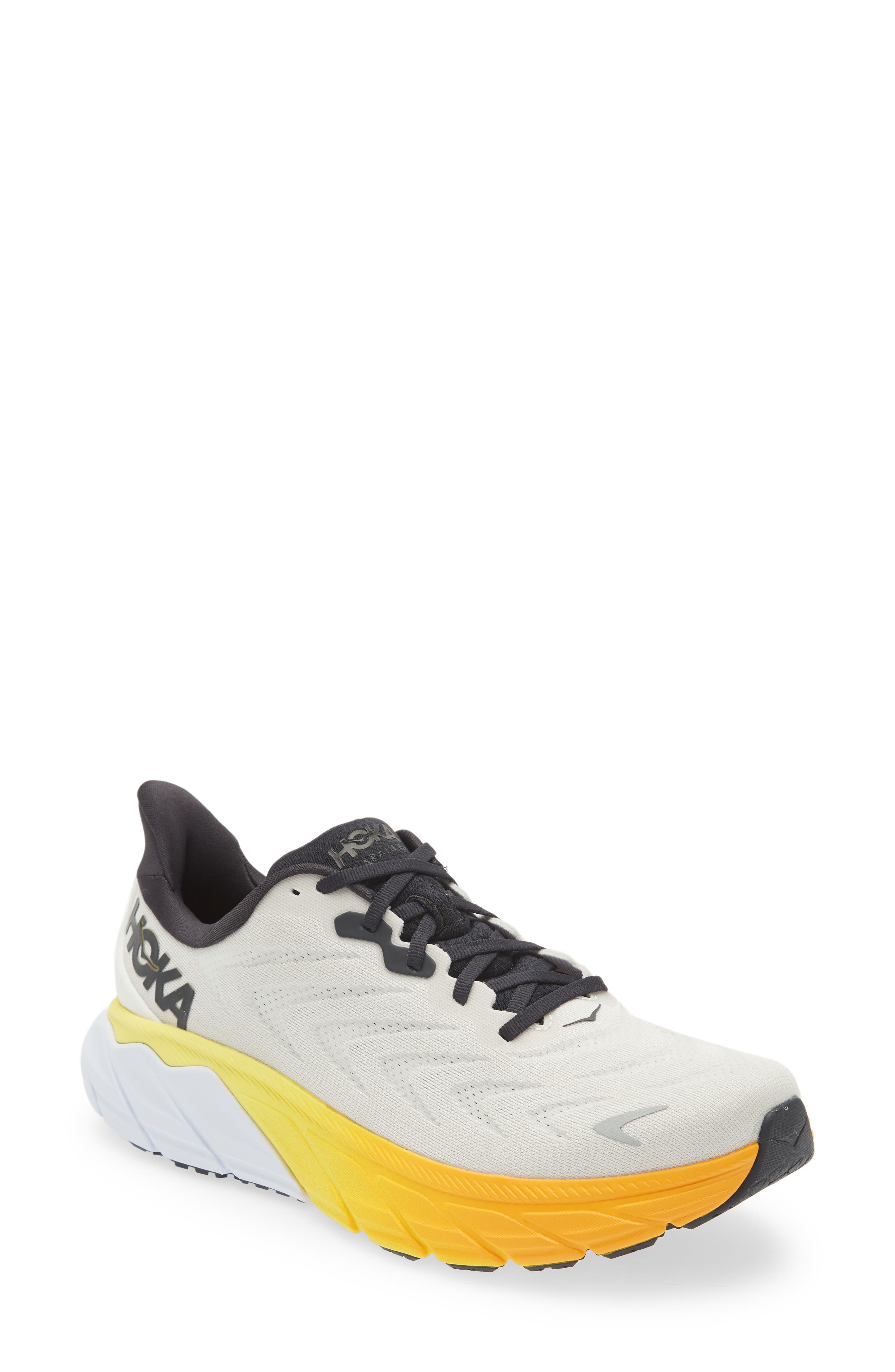 HOKA Arahi 6 Running Shoe, Main, color, Nimbus Cloud / Blanc De Blanc