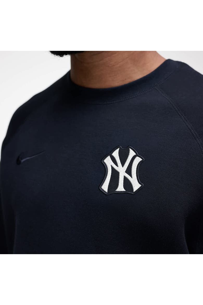Men's Nike Black New York Yankees Tech Fleece Raglan Sweatshirt, Alternate, color, Black