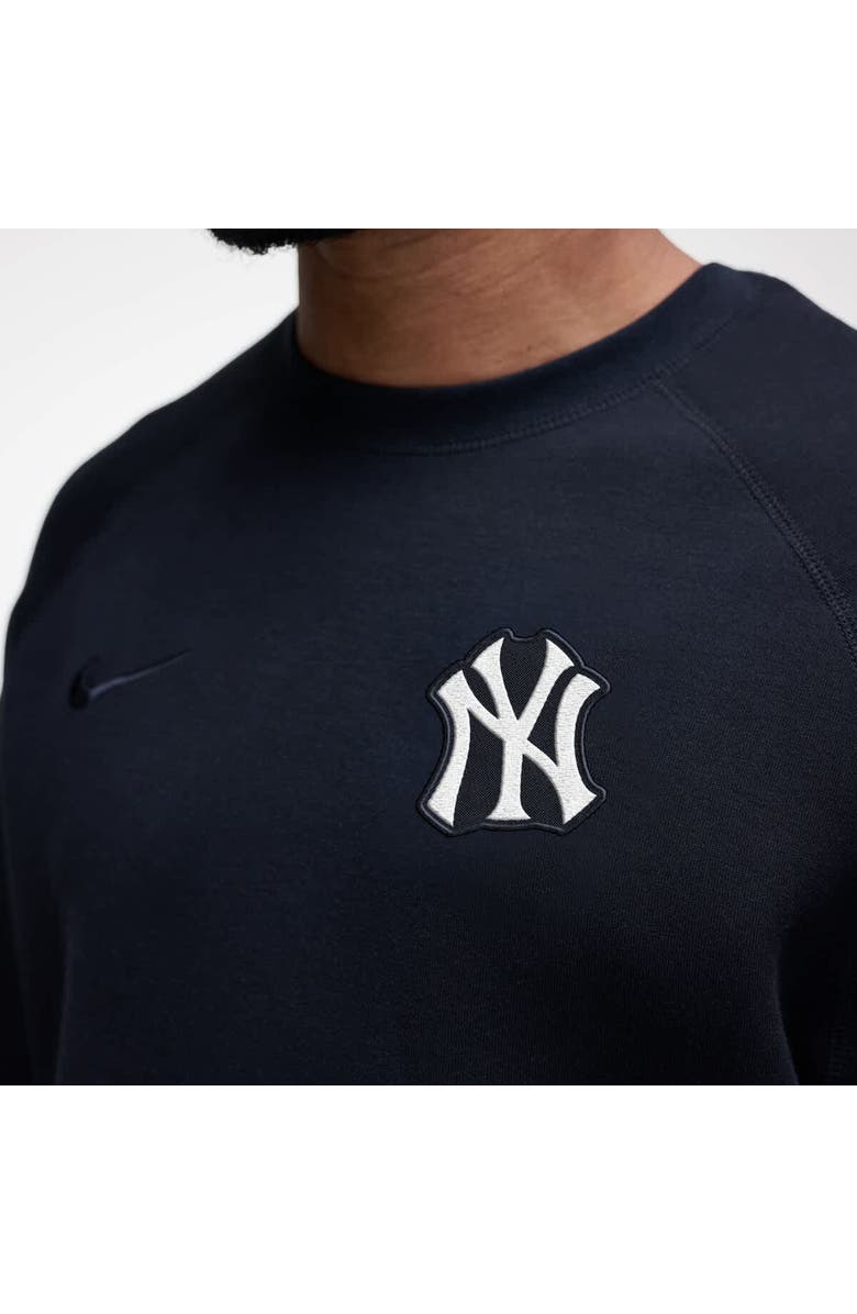Nike Men's Nike Black New York Yankees Tech Fleece Raglan Sweatshirt, Alternate, color, Black