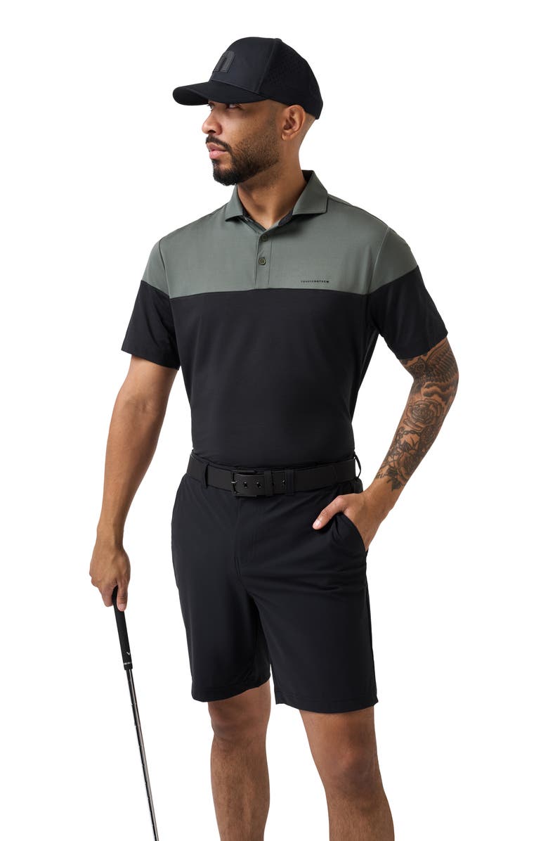 TravisMathew Hero Hour Golf Shorts, Alternate, color, Black