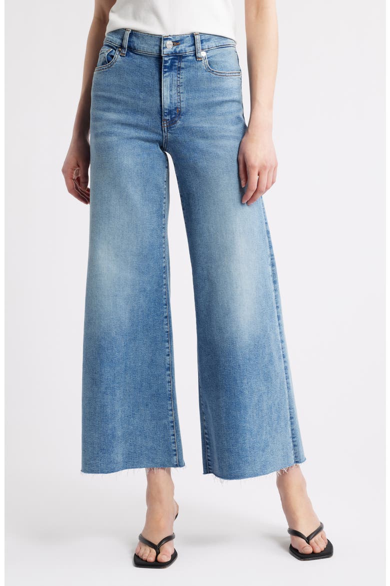 Le Palazzo Crop Wide Leg Jeans, Main, color, CRAVE RAW AFTER