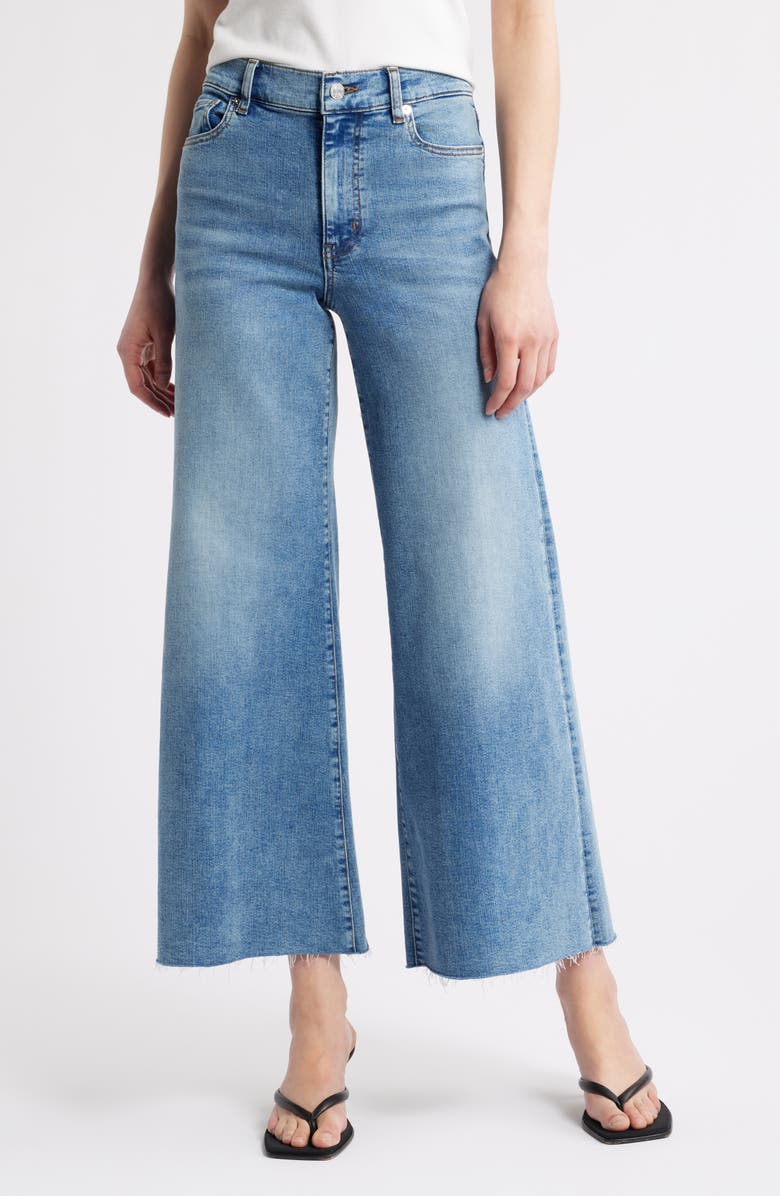 FRAME Le Palazzo Crop Wide Leg Jeans, Main, color, Crave Raw After