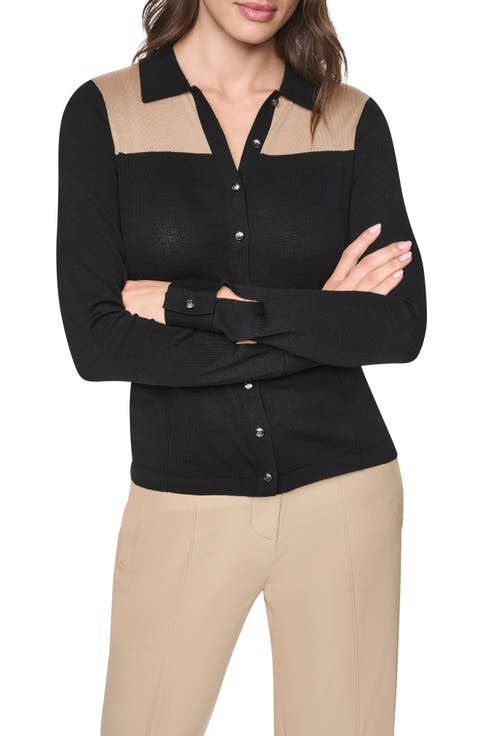 Colorblock Cotton Cardigan