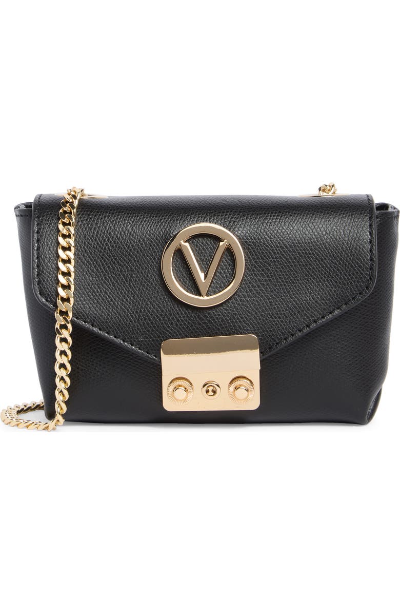 VALENTINO BY MARIO VALENTINO Lola Bonbonniere Leather Crossbody Bag, Main, color, Black