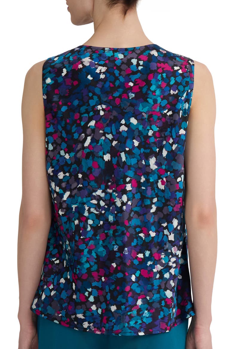 Cowl Neck Sleeveless Top, Alternate, color, BLACK MULTI