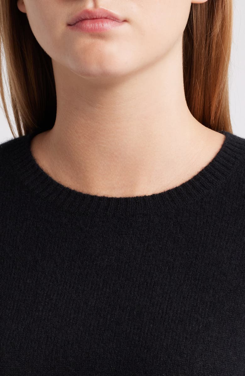 Caslon<sup>®</sup> Cashmere Crewneck Sweater, Alternate, color, Black Rock