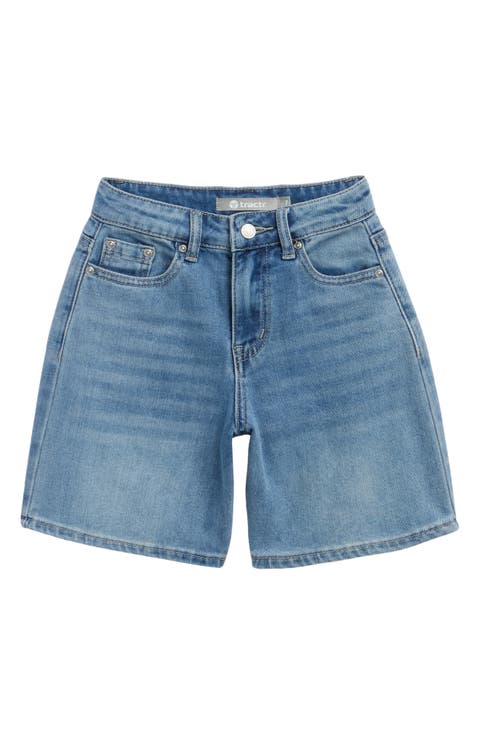 Kids' Cotton Blend Denim Shorts (Big Kid)
