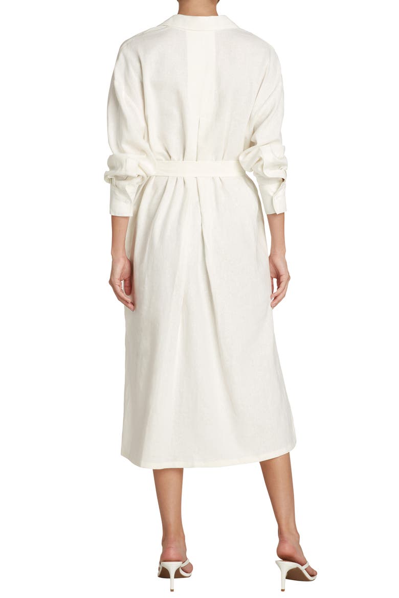 Willow Nadine Popover Long Sleeve Midi Shirtdress, Alternate, color, IVORY