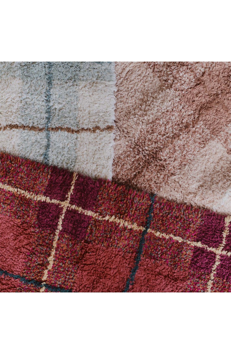 Lorena Canals Washable Rug Tartan, Alternate, color, Rose