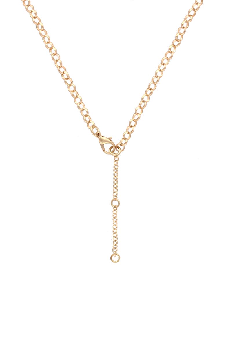 Corina Pendant Necklace, Alternate, color, WORN GOLD / BLACK