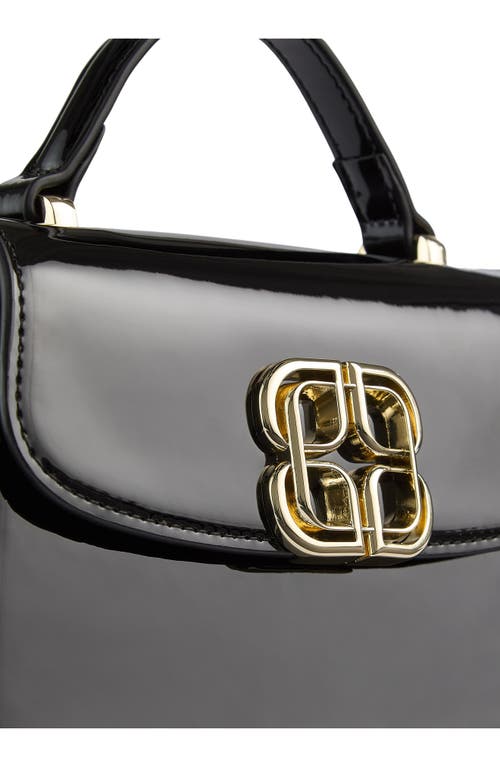 Lk Bennett Annabelle Grab Leather Top Handle Bag In Black