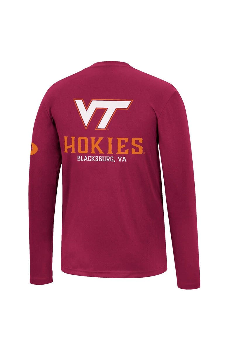 COLOSSEUM Men's Colosseum Maroon Virginia Tech Hokies Mossy Oak SPF 50 Performance Long Sleeve T-Shirt, Alternate, color, 