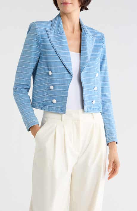 Dolly Cropped Striped Blazer