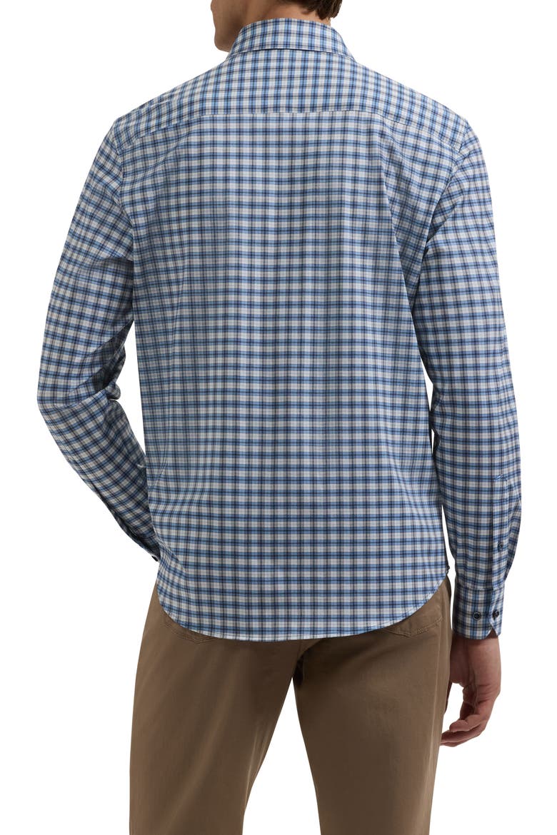 James OoohCotton® Plaid Button-Up Shirt, Alternate, color, MARINE BLUE