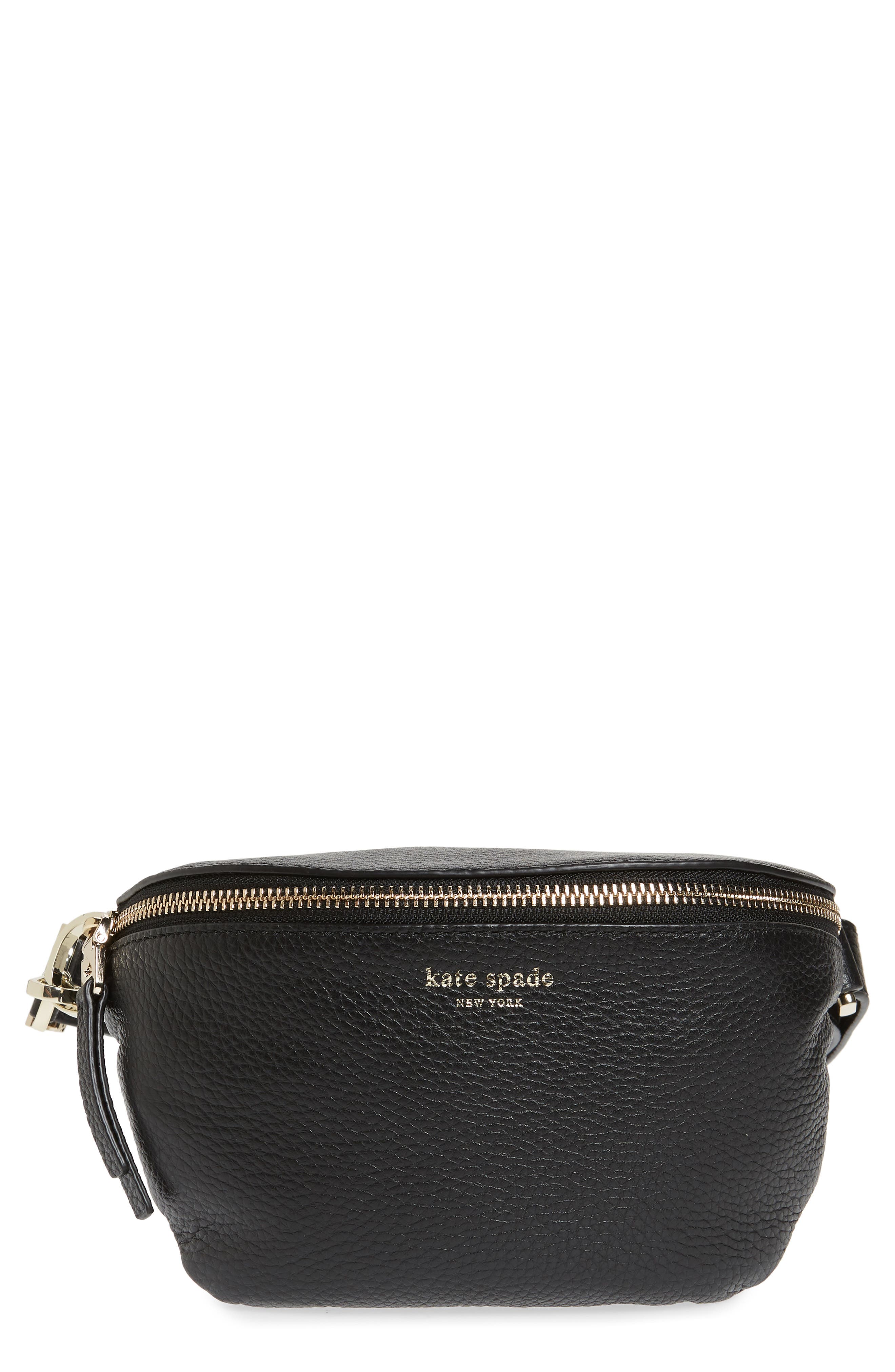 Kate Spade New York medium polly leather belt bag, Main, color, 
