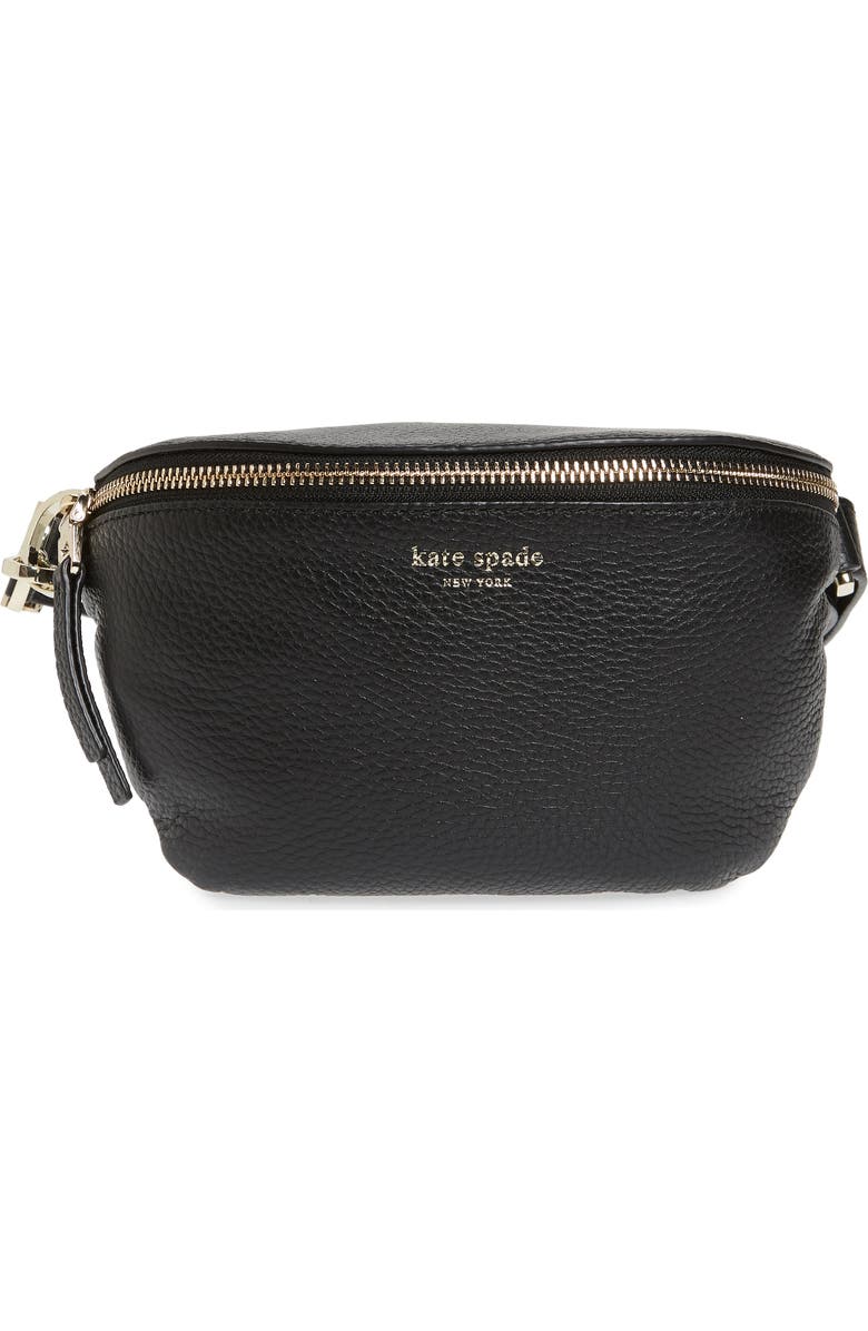 Kate Spade New York medium polly leather belt bag, Main, color,