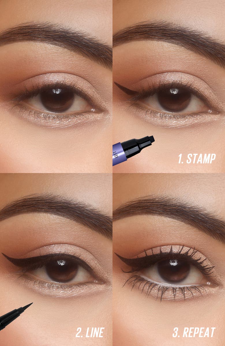 Kaja Wink Long Winged Eyeliner Stamp & Eyeliner Pen Set, Alternate, color, Black