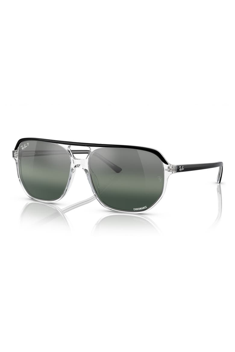 Bill One 60mm Square Sunglasses, Alternate, color, CLEAR