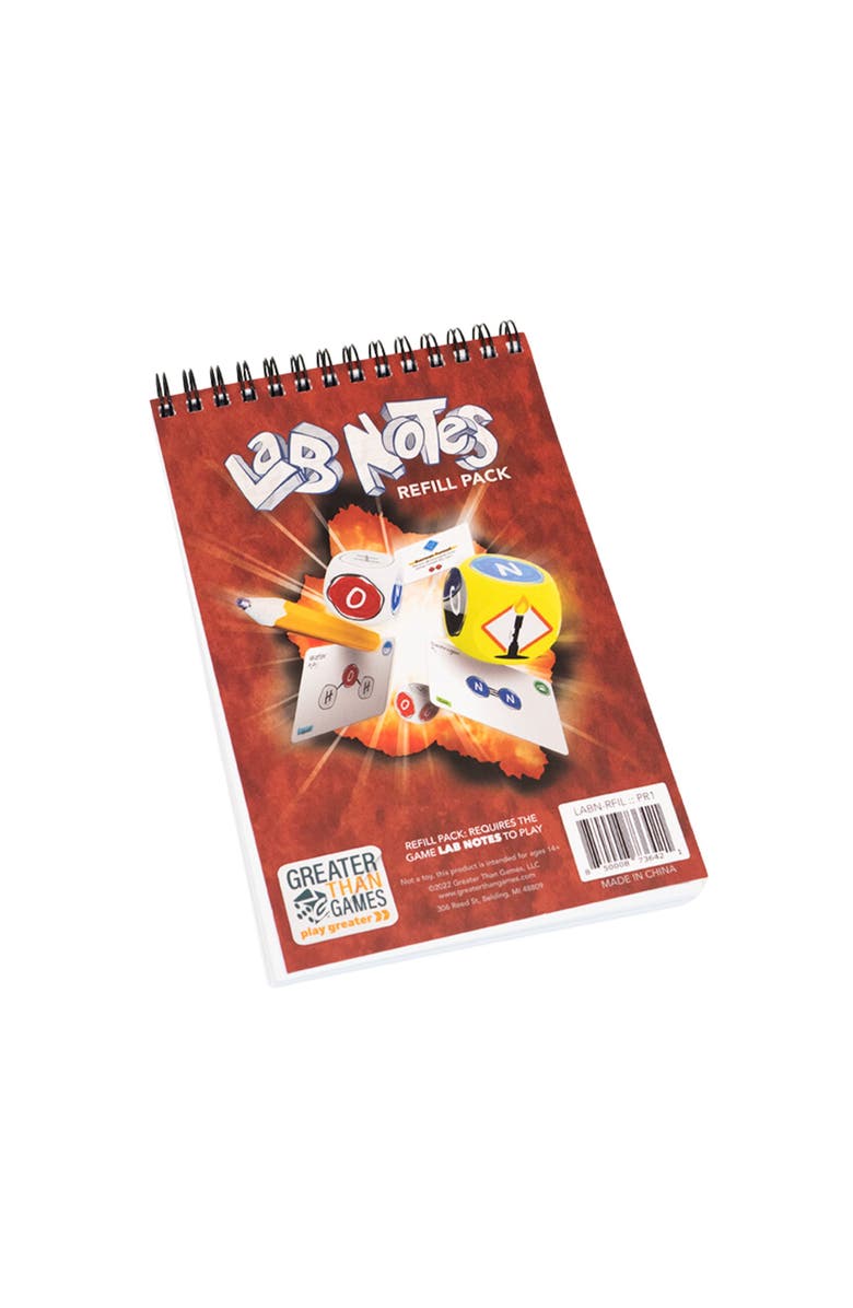 Greater Than Games Lab Notes Refill Pack, 100 Extra Sheets for Roll & Write Game, Main, color, 