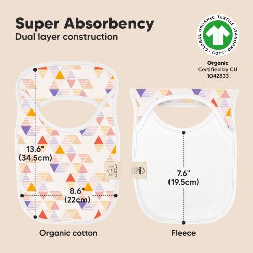 Keababies 8-pack Hallo Drool Bibs In Prism