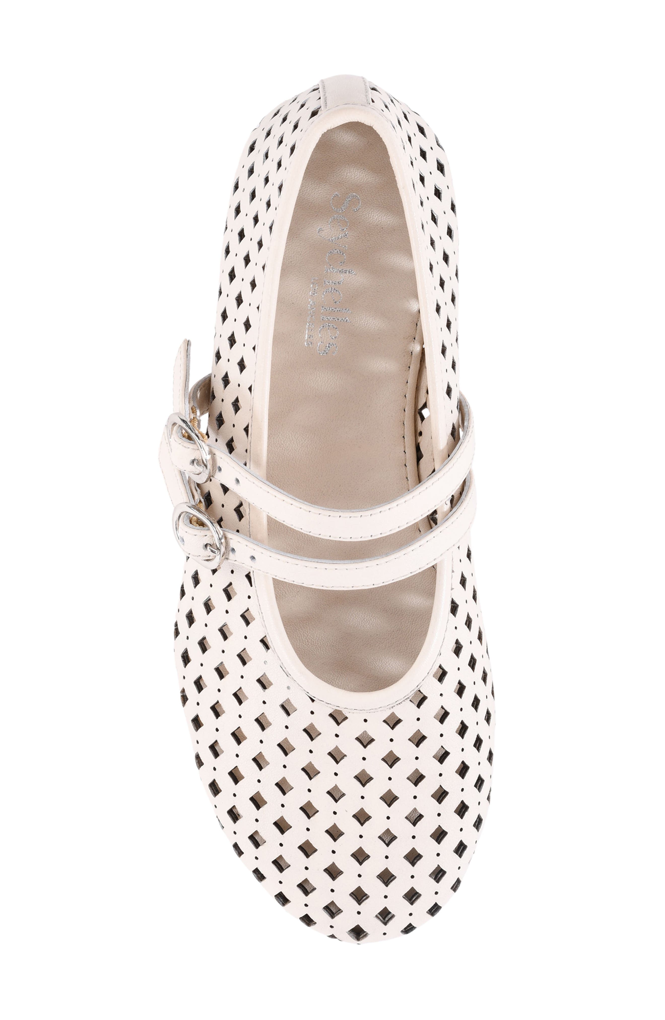 Seychelles Royal Mary Jane Flat, Alternate, color, Off White