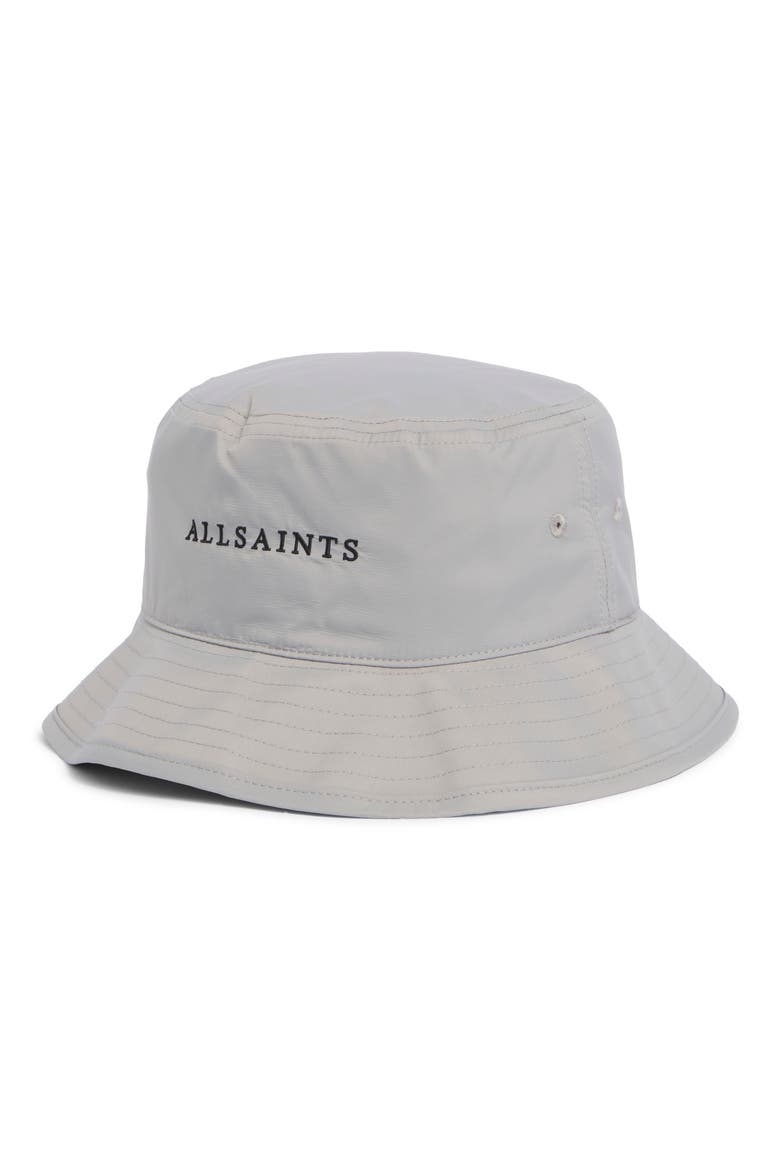 Classic Nylon Bucket Hat, Main, color, FINT GRAY