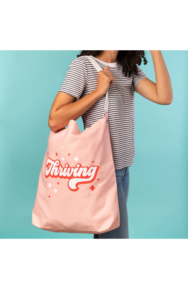 Totalee Gift Thriving Tote Cotton Pink, Alternate, color, Pink