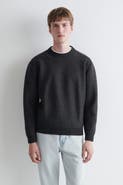 COS Boiled Merino Wool Crew-Neck Sweater