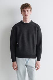 COS Boiled Merino Wool Crew-Neck Sweater