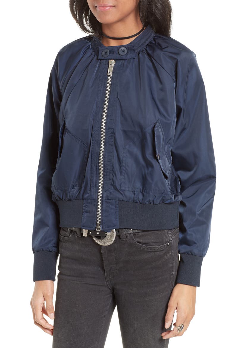 Midnight Bomber Jacket, Alternate, color, NAVY