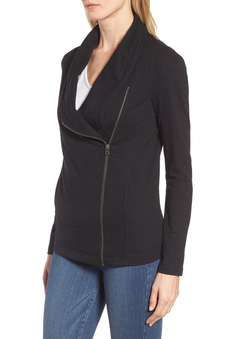 Stella Knit Jacket, Alternate, color, BLACK