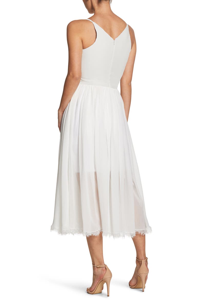 dress the population alicia mixed media Dress the Population Womens Alicia Sleeveless Plunging Fit and Flare Midi Dress, Black, XX-Small US at Amazon Women's Clothing store