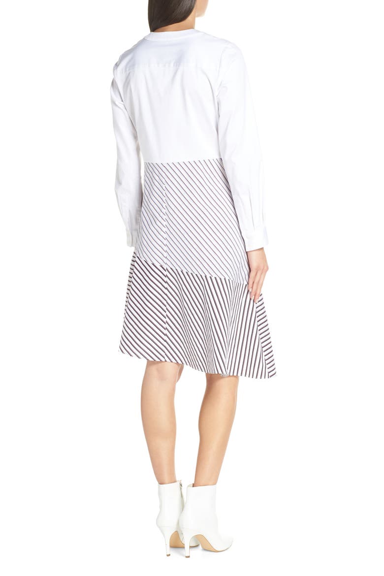 Asymmetrical Shirtdress, Alternate, color, BLACK- NAVY