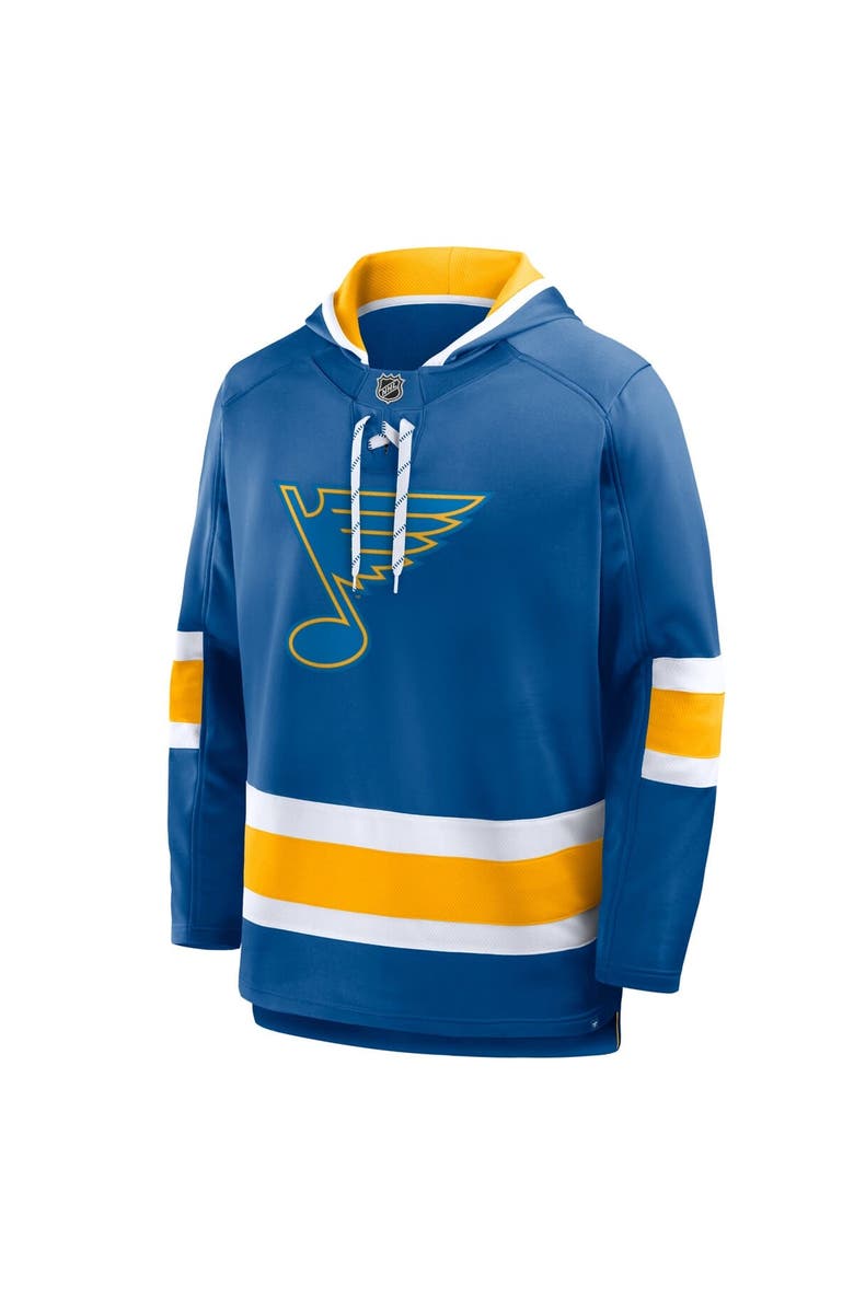 FANATICS Men
s Fanatics Blue St. Louis Blues Prime Time Fleece Hoodie, Alternate, color, Blue